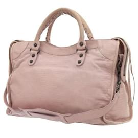 Balenciaga-Leather Motocross Classic City  115748 5471 001013-Pink