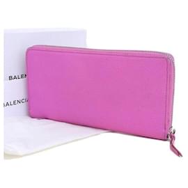 Balenciaga-Portafoglio bifold neo classico  390187.0-Rosa