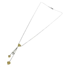 Autre Marque-18K Multi Heart Pendant Necklace-Golden