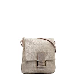 Fendi-Sac bandoulière en toile zucchino 8BT075-Rose