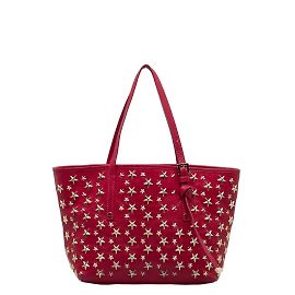 JIMMY CHOO Sofia S Lederhandtasche Pink