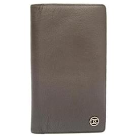 Chanel-Leather Bifold Wallet 11-Grey