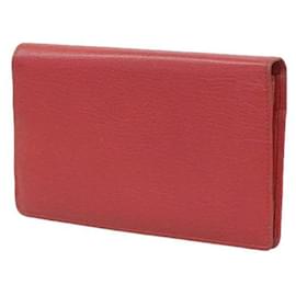 Chanel-Bifold Geldbörse aus Leder 6-Rot