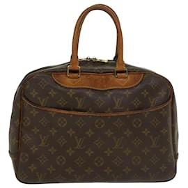 Louis Vuitton-Bolso de mano Deauville con monograma M de LOUIS VUITTON47270 LV Auth 46588-Castaño
