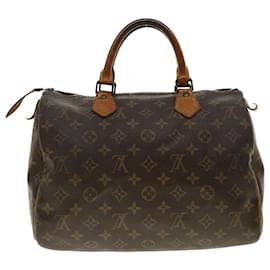Autre Marque-Louis Vuitton Monogram Speedy 30 Hand Bag M41526 LV Auth 40821-Brown