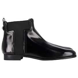 Botins Tod's Chelsea em couro de bezerro preto Preto