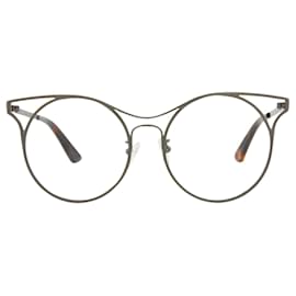 Autre Marque-Montures optiques rondes en métal McQ Alexander McQueen-Gris