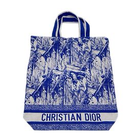 Sacs à main DIOR T.  chiffon Bleu