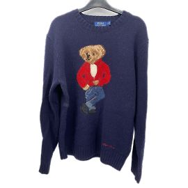 POLO RALPH LAUREN Strick T.Internationale S-Wolle Marineblau