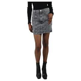 Isabel Marant Etoile-Mini saia jeans cinza - tamanho FR 36-Cinza