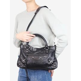 Balenciaga-black City bag-Black