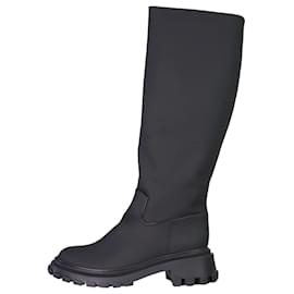 Autre Marque-Black knee-high boots - size EU 41-Black