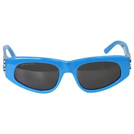 Balenciaga-Blaues BB0095s Sonnenbrillen-Blau