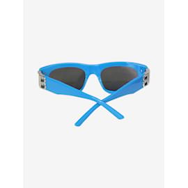 Balenciaga-Blaues BB0095s Sonnenbrillen-Blau