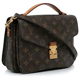 Louis Vuitton-Louis Vuitton Brown Monogram Pochette Metis-Brown