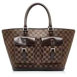Louis Vuitton-Louis Vuitton Brown Damier Ebene Manosque GM-Brown