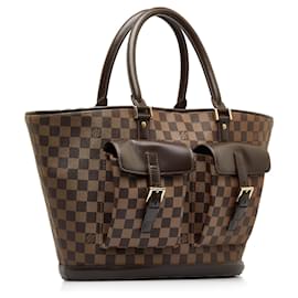 Louis Vuitton-Louis Vuitton Brown Damier Ebene Manosque GM-Brown