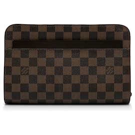 Louis Vuitton-Louis Vuitton Brown Damier Ebene Saint Louis Pochette-Brown