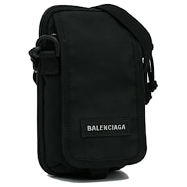 Balenciaga-Balenciaga Black Explorer Pouch-Black