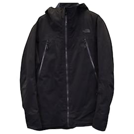 The North Face-The North Face x Barney's XO Softshell Hooded Jacket in Black Polyester-Black