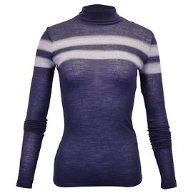 Max Mara Sportmax Onirica Rollkragenoberteil aus marineblauer Wolle Blau Marineblau