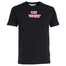 Off White Camiseta Off-White "Emotionally Available" de algodón negro Negro