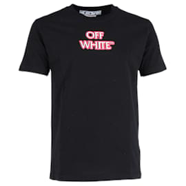 Off White-Off-White "Emotionally Available" T-Shirt in Black Cotton-Black