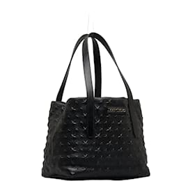 Jimmy Choo-Embossed Leather Sarah S Tote Bag-Black