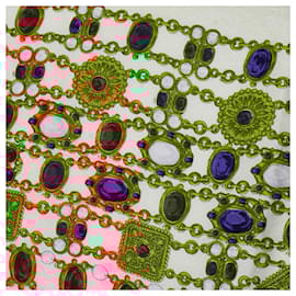 Chanel-Silk scarf-Golden