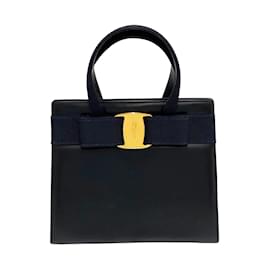 Salvatore Ferragamo-Leather Vara Bow Handbag-Other