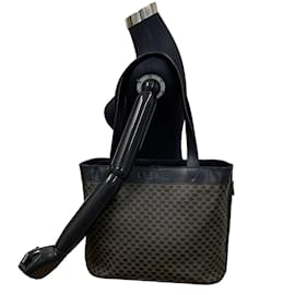 Céline-Triomphe Macadam Tote Bag-Black