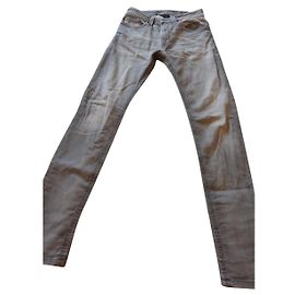 Diesel Thavar Jeans Grau Baumwolle Grau