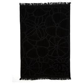 Chanel-Chanel Black maxi bath towel-Black