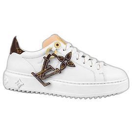 Louis Vuitton Time Out Sneaker weiß Leder Weiß