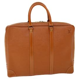 Louis Vuitton-LOUIS VUITTON Epi Porte Documents Voyage Business Bag Brown M54478 auth 53557-Brown