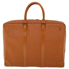 Louis Vuitton-LOUIS VUITTON Epi Porte Documents Voyage Business Bag Brown M54478 auth 53557-Brown