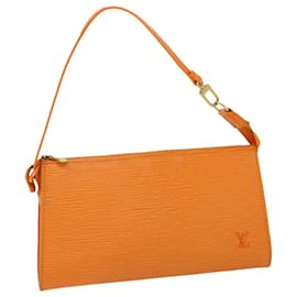 Louis Vuitton-LOUIS VUITTON Epi Pochette Accessori Pouch Arancio Mandarino M5294H aut 53313-Altro,Arancione