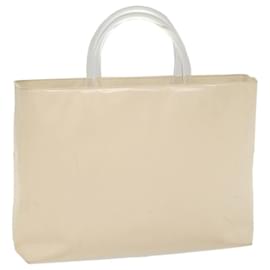 Prada-PRADA Hand Bag Leather White Auth cl769-White