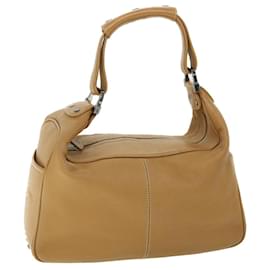 Autre Marque-TOD�fS Shoulder Bag Leather Brown Auth 53448-Brown