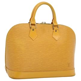 Louis Vuitton-Bolsa de mão LOUIS VUITTON Epi Alma Tassili Yellow M52149 Autenticação de LV 53065-Outro