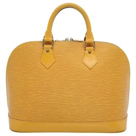 Louis Vuitton-Bolsa de mão LOUIS VUITTON Epi Alma Tassili Yellow M52149 Autenticação de LV 53065-Outro