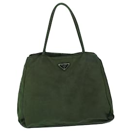 Prada-PRADA Tote Bag Nylon Khaki Auth 54038-Khaki