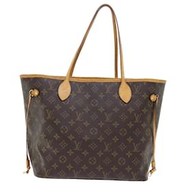 Louis Vuitton-LOUIS VUITTON Monogramme Neverfull MM Tote Bag M40156 Auth LV 53599-Monogramme