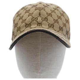 Gucci-GUCCI GG Canvas Web Sherry Line Cap L Beige Red Green 200035 Auth yb357-Red,Beige,Green