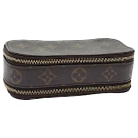 Louis Vuitton-LOUIS VUITTON Monogram Trousse Brush PM Cosmetic Pouch M47510 LV Auth 53813-Monogram