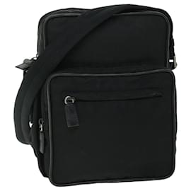 Prada-PRADA Shoulder Bag Nylon Black Auth ep1586-Black