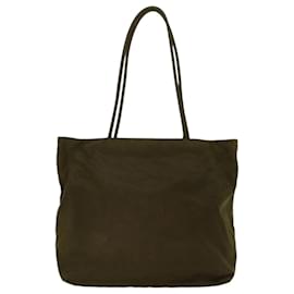 Prada-PRADA Shoulder Bag Nylon Khaki Auth yb362-Khaki