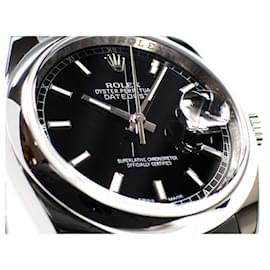 Rolex-Rolex Datejust36 Indice noir 116200 '11 Pour des hommes-Argenté
