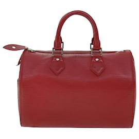 Louis Vuitton-Louis Vuitton Epi Speedy 25 Hand Bag Castilian Red M43017 LV Auth 53961-Other