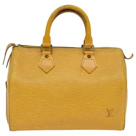 Louis Vuitton-Louis Vuitton Epi Speedy 25 Hand Bag Tassili Yellow M43019 LV Auth 53603-Other